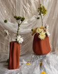 Amanitas Garden | Wide Vase | Burnt Ochre