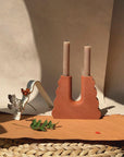 Flur | Candles Holder 03 | Burnt Ochre