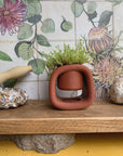 Kyu | Mini Plant Pot 01 | Burnt Ochre
