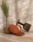 Orma | 2 Coasters 01 Round | Burnt Ochre
