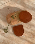 Orma | 2 Coasters 01 Round | Burnt Ochre