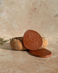 Orma | 2 Coasters 01 Round | Burnt Ochre