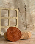Orma | 2 Coasters 01 Round | Burnt Ochre