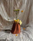 Amanitas Garden | Wide Vase | Burnt Ochre