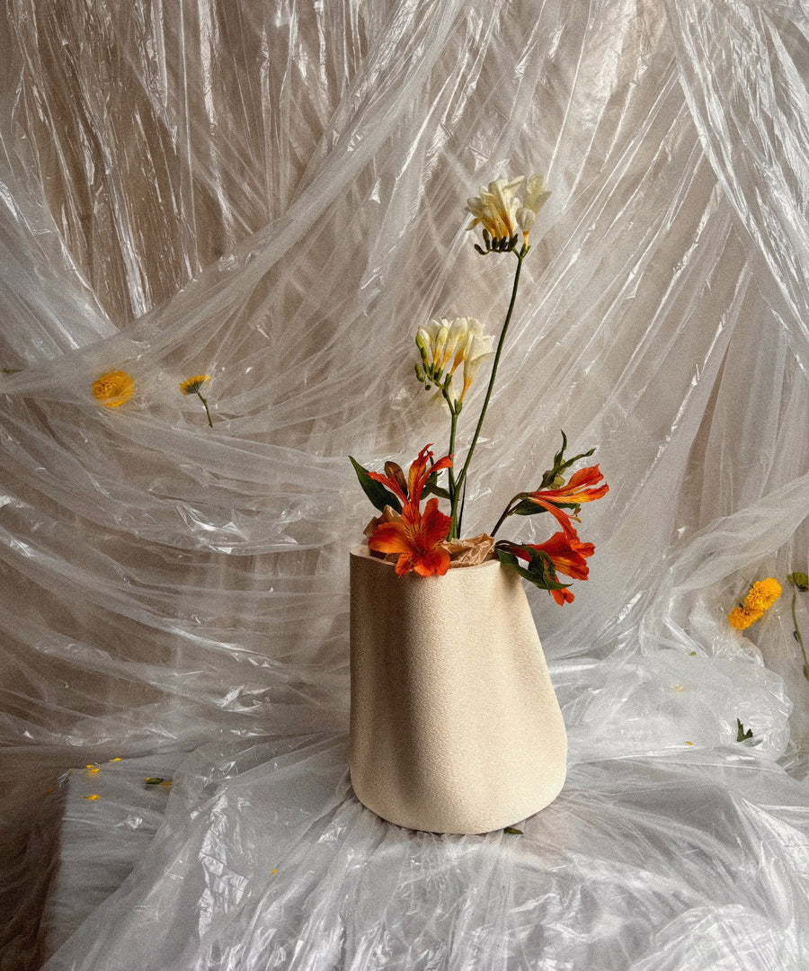 Amanitas Garden | Wide Vase | Sandstone