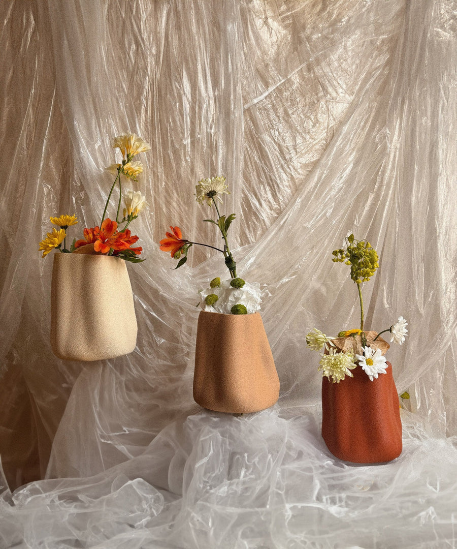 Amanitas Garden | Wide Vase | Sandstone