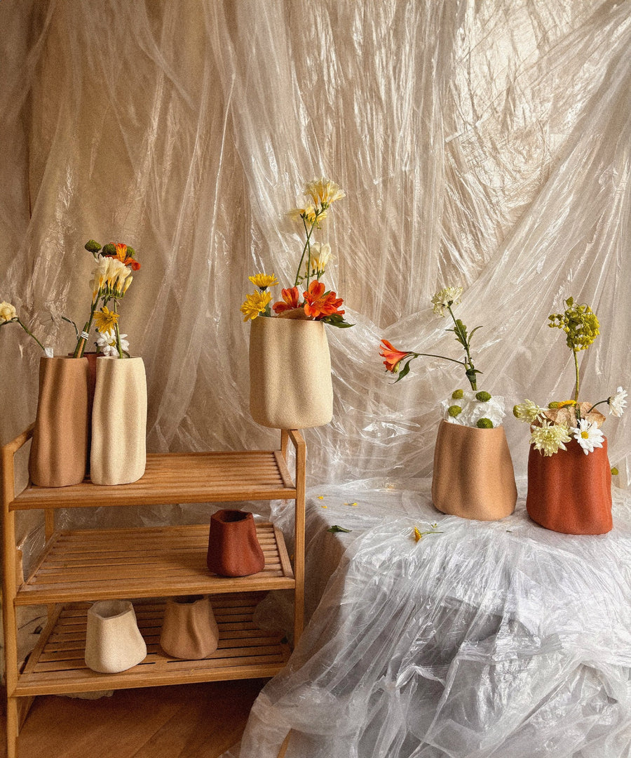 Amanitas Garden | Wide Vase | Shell