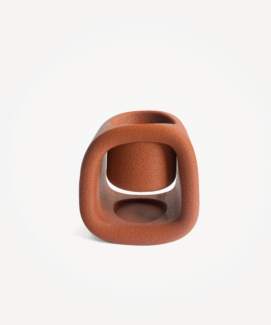 Kyu | Mini Plant Pot 01 | Burnt Ochre