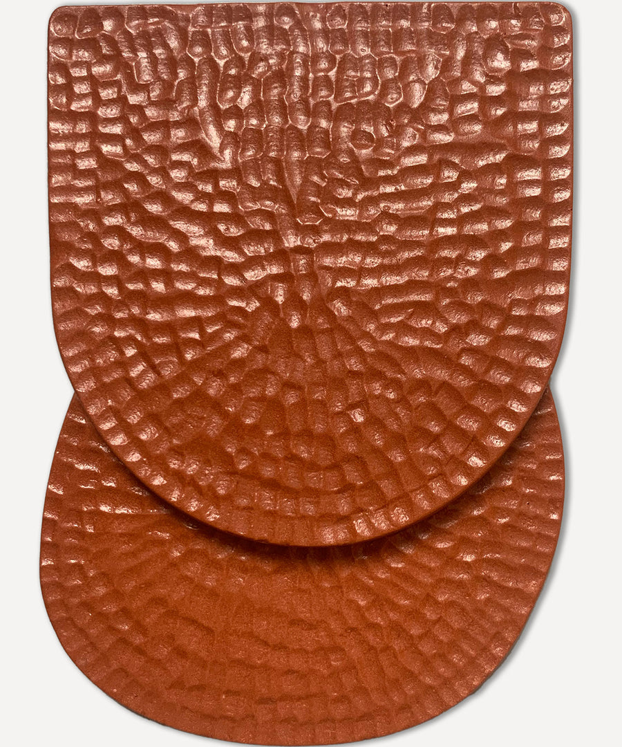 Orma | 2 Coasters 01 Round | Burnt Ochre