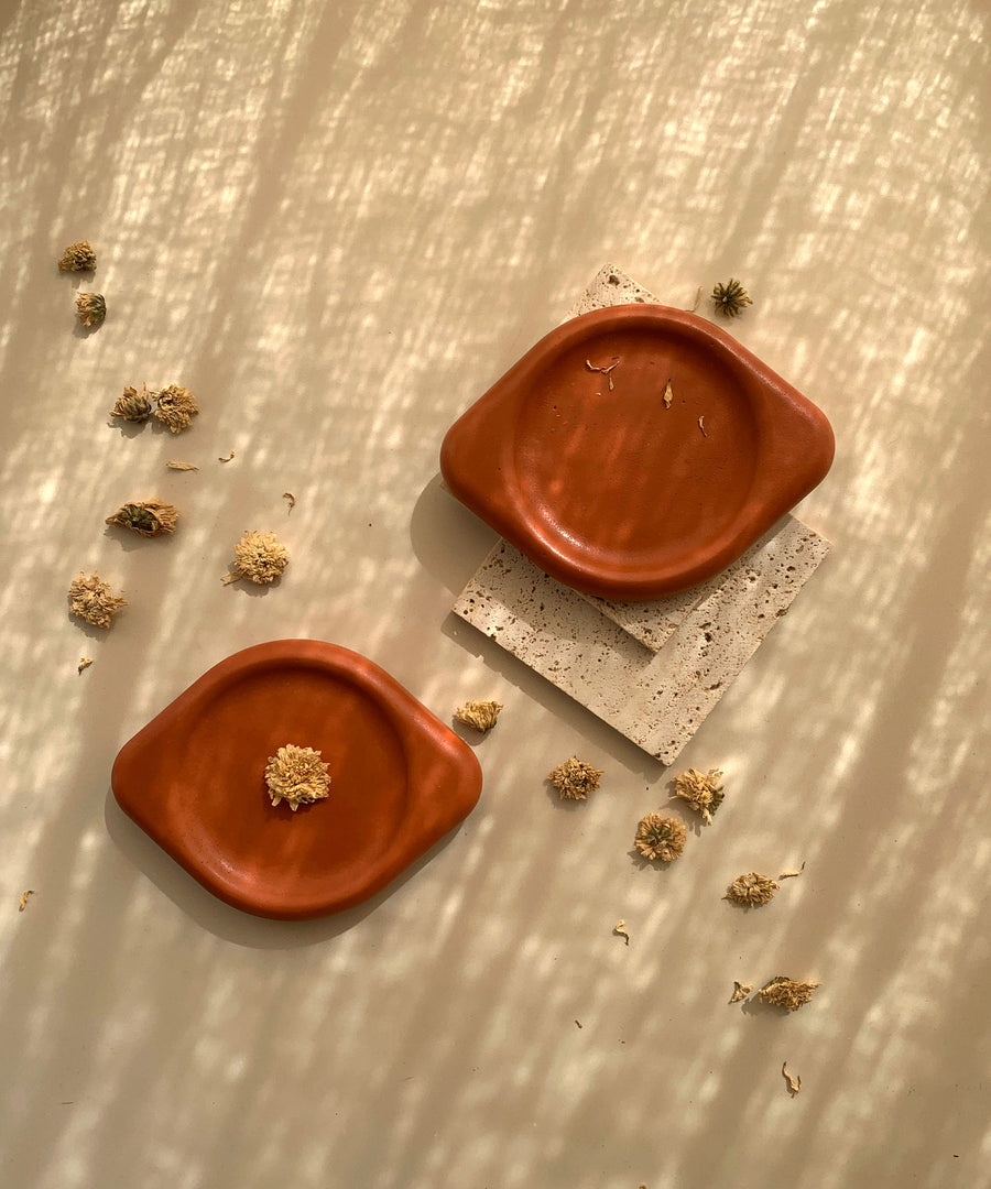 Sui | 2 Coasters 01 | Burnt Ochre